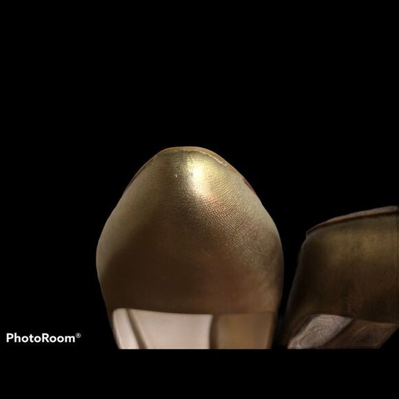 Cole Haan Gold Wedges 7M - Picture 6 of 16